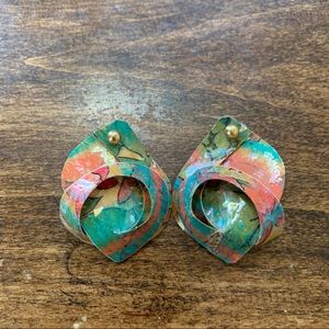 4/$15 vintage vinyl earrings